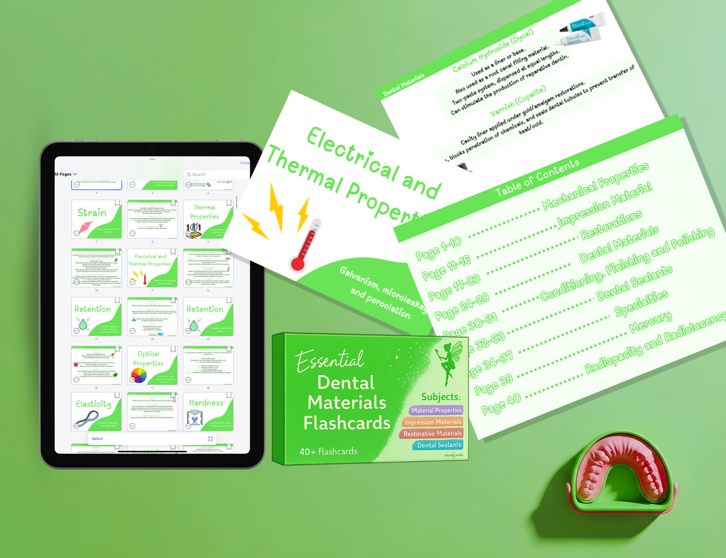 Dental Hygiene Flashcards (Digital PDF Bundle)