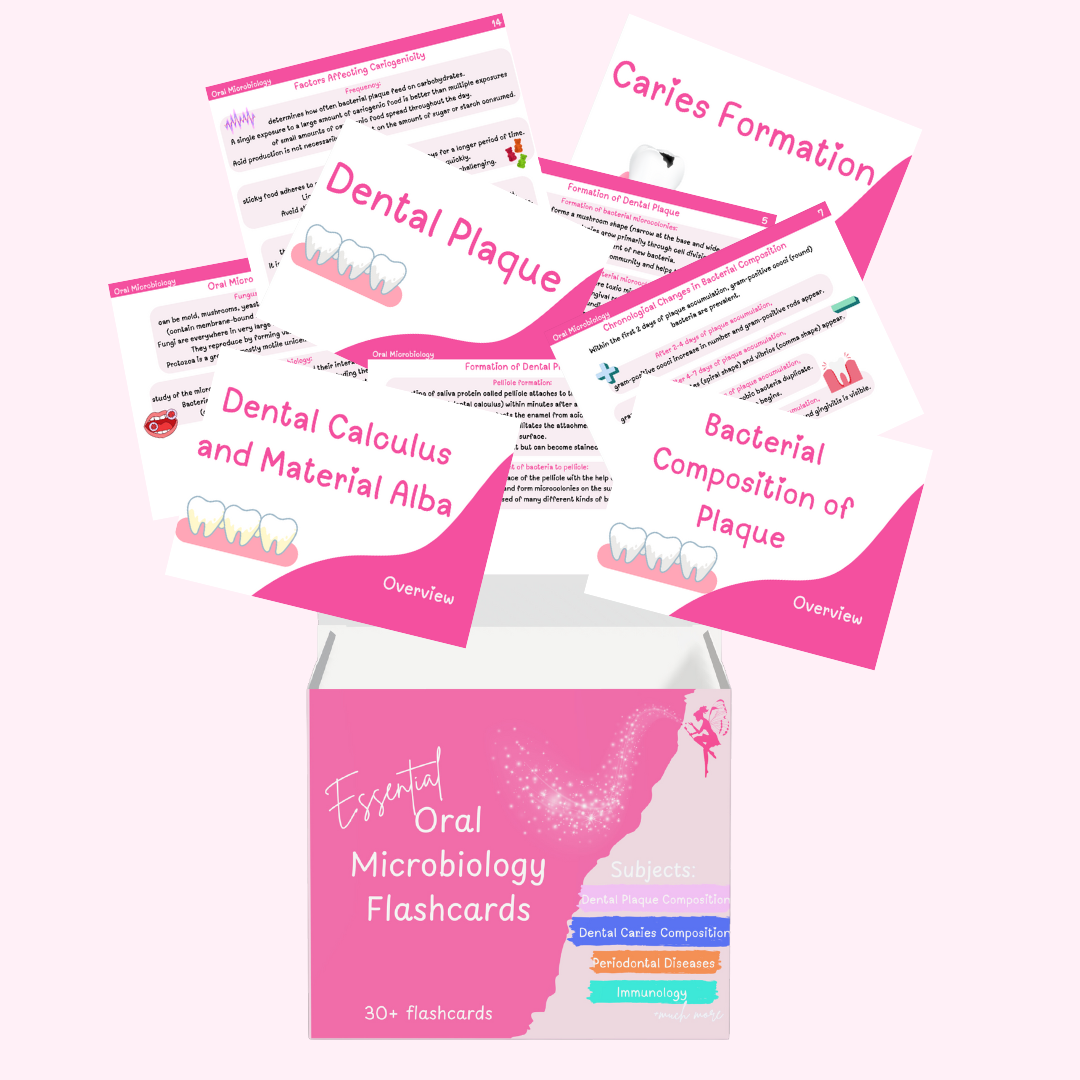 Dental Hygiene School Flashcard Bundle