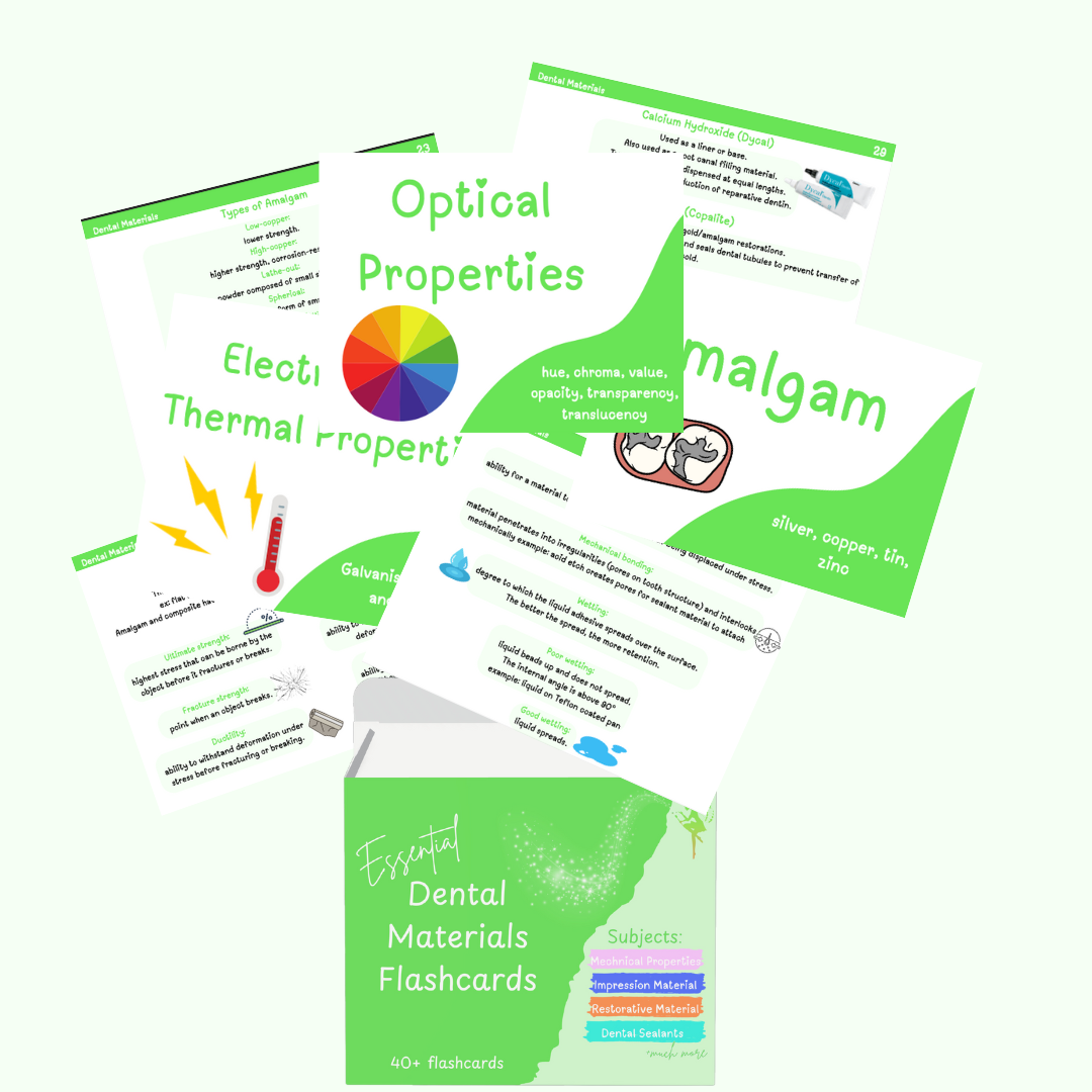 Dental Hygiene School Flashcard Bundle