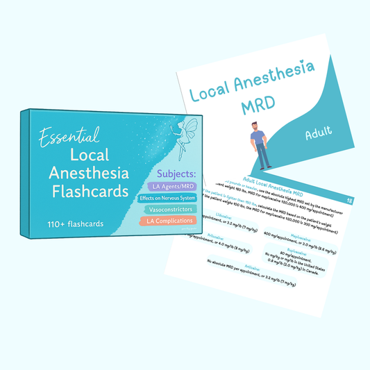 Local Anesthesia Flashcards